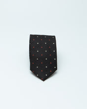 Load image into Gallery viewer, Black Multi Box Patterned Tie

