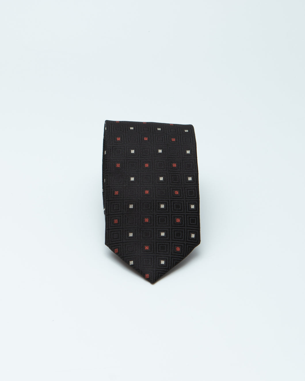 Black Multi Box Patterned Tie