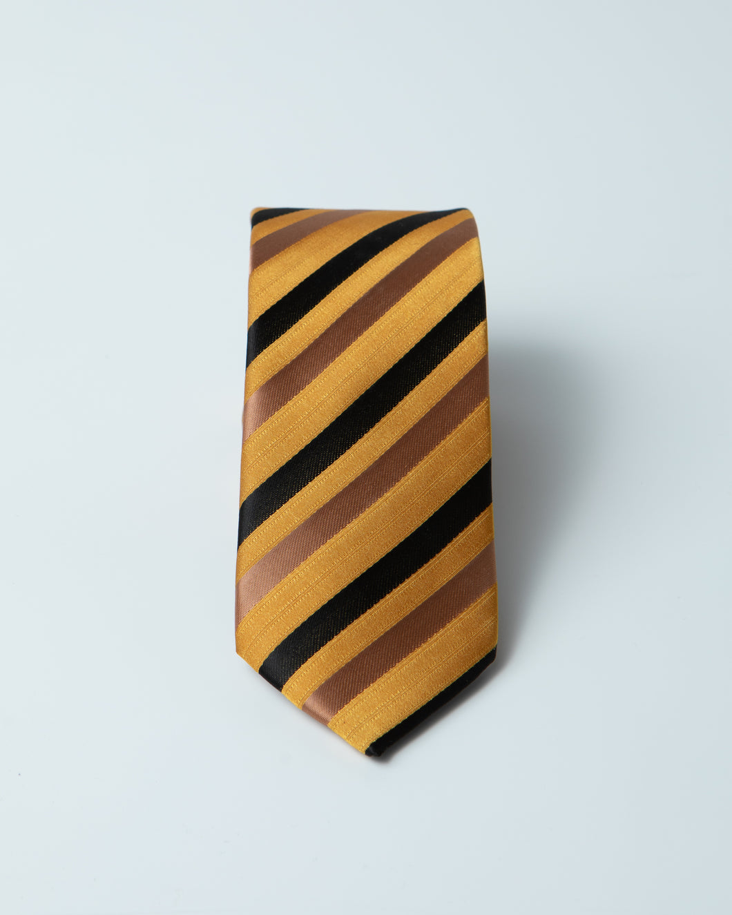 Black And Yellow Stripped Tie