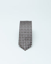 Load image into Gallery viewer, Grey And Purple Pattern Tie
