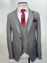 Load image into Gallery viewer, Light Grey Pinstripe Suit
