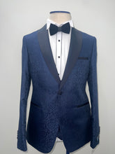 Load image into Gallery viewer, Flowery Navy Tuxedo
