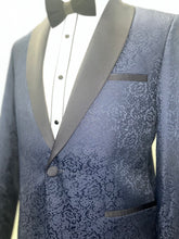 Load image into Gallery viewer, Flowery Navy Tuxedo
