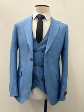 Load image into Gallery viewer, DownTown BabyBlue PinStripe
