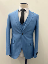 Load image into Gallery viewer, DownTown BabyBlue PinStripe
